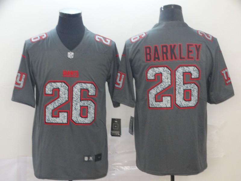 Men's New York Giants Saquon Barkley #26 Gray Jersey